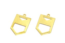 15x27 mm OK DESENLİ PUL, HAM PİRİNÇ #1727H - ERTÜRK