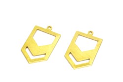 15x27 mm OK DESENLİ PUL, HAM PİRİNÇ #1724H - ERTÜRK