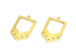15x27 mm OK DESENLİ PUL, HAM PİRİNÇ #1725H - ERTÜRK