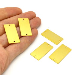 15x30 mm, DİKDÖRTGEN PUL, LAZER MARKALAMA PULU, PİRİNÇ MALZEME, LAK KAPLAMA, TEL KALINLIĞI 0.80 MM - ERTÜRK