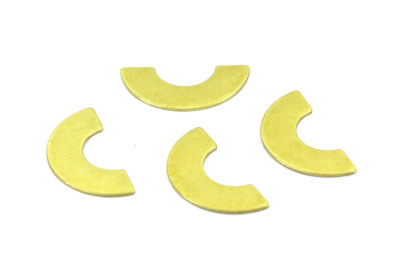15x30 mm YARIM ÇEMBER AY PUL, HAM PİRİNÇ #1320H - 2