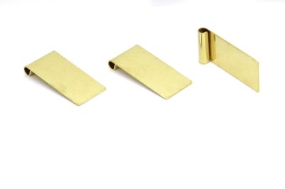 15x32 mm BORU KULPLU DİKDÖRTGEN PUL, HAM PİRİNÇ #1498H - 2