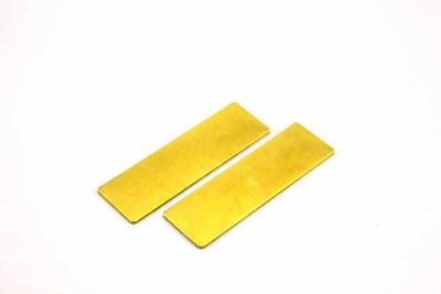15x50 mm DİKDÖRTGEN DELİKSİZ PUL, HAM PİRİNÇ #994H-DELİKSİZ - 2