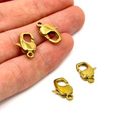 16 mm HAM PİRİNÇ PAPAĞAN KİLİT, KUYUMCU PAPAĞAN KLİPSİ - ERTÜRK