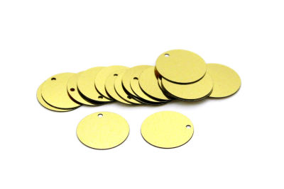 16 mm PLASTİK PUL PAYET, NAKIŞ PULU, DÖKME PUL, YAN DELİK, ALTIN RENK - 2