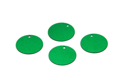 16 mm PLASTİK PUL PAYET, NAKIŞ PULU, DÖKME PUL, YAN DELİK, KOYU YEŞİL RENK - 2