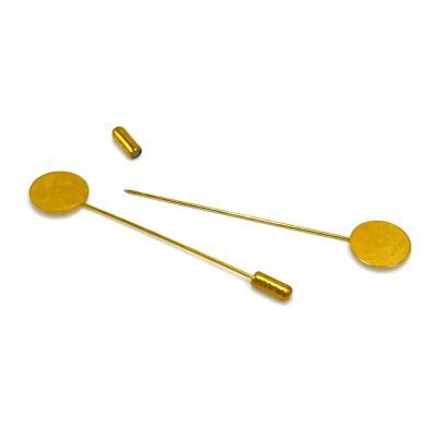 16 mm PUL, 6 cm İĞNE, YAKA İĞNE VE PİSTON TAKIMI, SARI KAPLAMA - 2