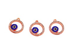 16 mm - TAŞLI YUVARLAK TAKI APARATI, ROSE KAPLAMA, TEK KULP - ERTÜRK