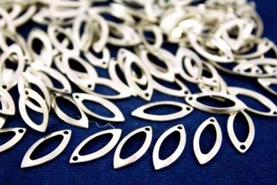 7X16 mm TEK DELİK OVAL PUL, NİKEL KAPLAMA, PİRİNÇ #350N - 2