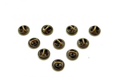 11 mm YUVARLAK ROZET KLİPSİ, SADECE KAPAK, ANTİK SARI - 2
