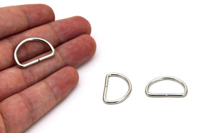 16x24 mm D AÇIK HALKA, DEMİR NİKEL KAPLAMALI - 2