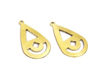16x28 mm DAMLA DESENLİ PUL, HAM PİRİNÇ #1741H - 2