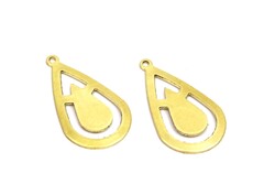 16x28 mm DAMLA DESENLİ PUL, HAM PİRİNÇ #1742H - ERTÜRK