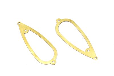 16x42 mm OVAL DESENLİ PUL, HAM PİRİNÇ #1692H - 2