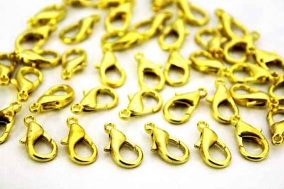 16x8 mm 504 PAPAĞAN KİLİT, SARI KAPLAMA #174SK - 2