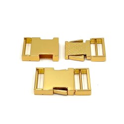 20 MM ZAMAK GEÇMELİ KEMER TOKASI, YANDAN BASMALI TOKA SARI KAPLAMA - ERTÜRK