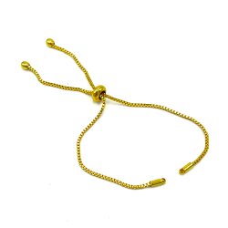 ASANSÖRLÜ AYARLANABİLİR HAZIR BİLEKLİK ZİNCİRİ ALTIN KAPLAMA - 2