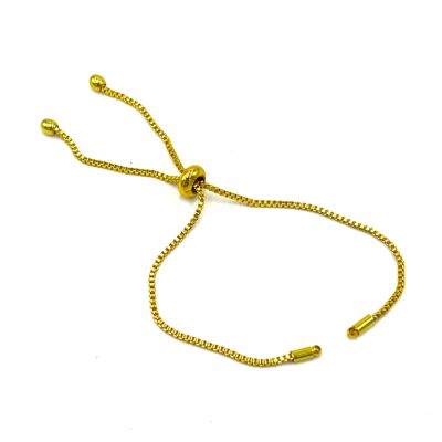ASANSÖRLÜ AYARLANABİLİR HAZIR BİLEKLİK ZİNCİRİ ALTIN KAPLAMA - 2