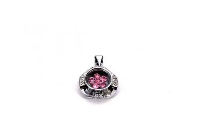 17 mm PEMBE KOLYE UCU, NİKEL KAPLAMA - 2