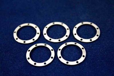 17 mm YUVARLAK SEKİZ DELİKLİ PUL, NİKEL KAPLAMA #531N - 2