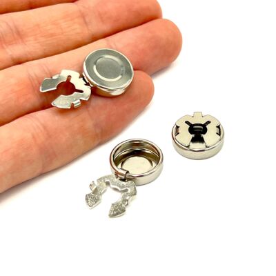 15 mm KOL DÜĞMESİ, RODYUM KAPLAMA - 1