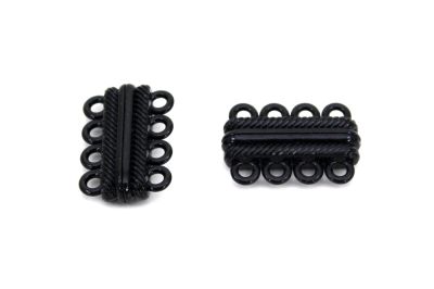 17x26 mm DÖRTLÜ MIKNATISLI KLİPS, SİYAH KAPLAMA - 3