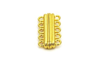 17x32 mm BEŞLİ MIKNATISLI KLİPS, SARI KAPLAMA - 2