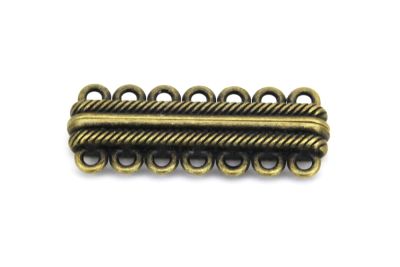 17x44 mm YEDİLİ MIKNATISLI KLİPS, ANTİK SARI KAPLAMA - 2