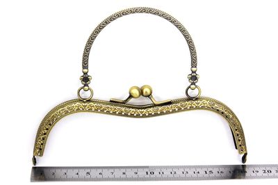 18 CM ÇANTA KULPU, ANTİK SARI RENK, KOD-22AS - 2