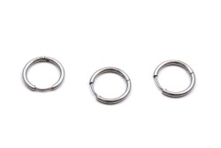 18 mm, ÇELİK KÜPE KANCASI, GÜMÜŞ RENK, 1. KALİTE KARARMAZ - ERTÜRK