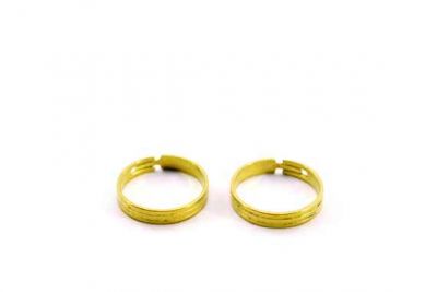 18 mm YÜZÜK KOLU, HAM PİRİNÇ #1206H - 2