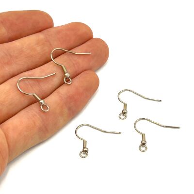 18x20 mm KÜPE KANCASI NİKEL KAPLAMA, #193N - 1