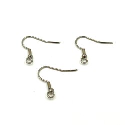 18x20 mm KÜPE KANCASI NİKEL KAPLAMA, #193N - 2