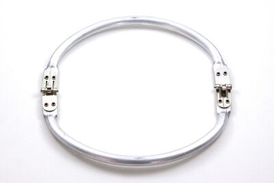 19 CM GİZLİ ÇANTA VE CÜZDAN BURSU, OVAL MODEL, ALÜMİNYUM RENK, KOD-39-19CM - 2