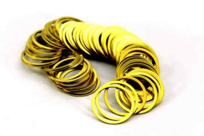 22 mm YUVARLAK DELİKSİZ PUL, HAM PİRİNÇ #449H - 2