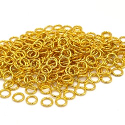 1x6 mm DEMİR MONTAJ HALKASI, SARI KAPLAMA - 2