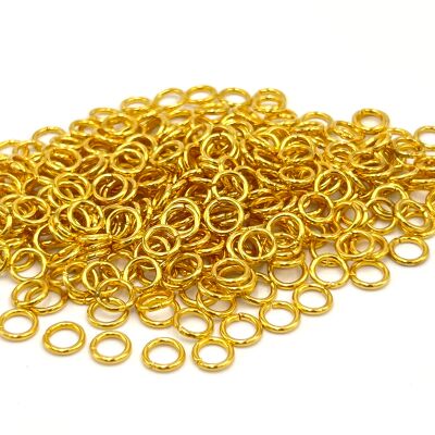 1x6 mm DEMİR MONTAJ HALKASI, SARI KAPLAMA - 2