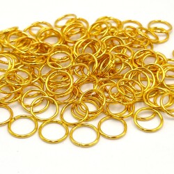 1x8 mm DEMİR MONTAJ HALKASI, SARI KAPLAMA - 2