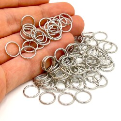 1x8 mm DEMİR MONTAJ HALKASI, NİKEL KAPLAMA - ERTÜRK