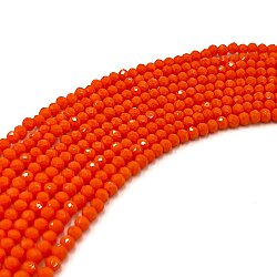 2 mm KRİSTAL CAM BONCUK YASSI, MAT TURUNCU RENK #KRS205 - ERTÜRK