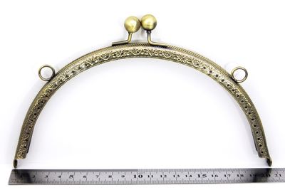21 CM ÇANTA VE CÜZDAN KULPU, ANTİK SARI RENK, KOD-6AS - 2