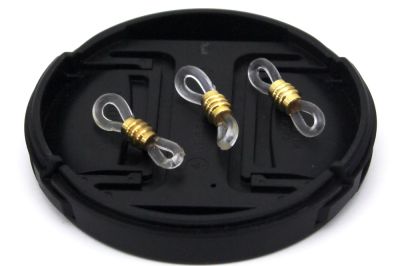 20 mm, BÜYÜK GÖZLÜK LASTİĞİ, BEYAZ PLASTİK, SARI METAL - 2