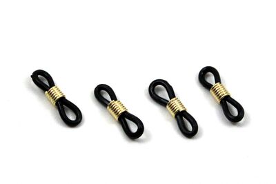 20 mm, BÜYÜK GÖZLÜK LASTİĞİ, SİYAH PLASTİK, SARI YAY METAL - 2