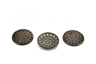 20 mm DELİKLİ SÜZGEÇ ANTİK SARI KAPLAMA, #374AS - 2