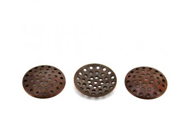 20 mm DELİKLİ SÜZGEÇ BAKIR KAPLAMA, #374B - 2