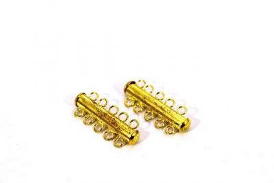 30 mm BEŞLİ SÜRGÜLÜ KLİPS, SARI KAPLAMA - 2