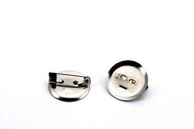 20 mm KAPAKLI BROŞ İĞNESİ, SAC NİKEL KAPLAMA, #707N - 2