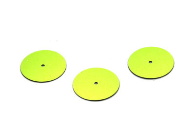 20 mm PLASTİK PUL PAYET, NAKIŞ PULU, DÖKME PUL, ORTADAN DELİK, AÇIK YEŞİL RENK - 3