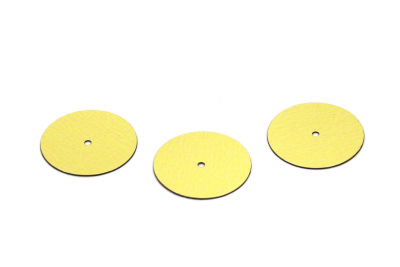 20 mm PLASTİK PUL PAYET, NAKIŞ PULU, DÖKME PUL, ORTADAN DELİK, ALTIN RENK - 2