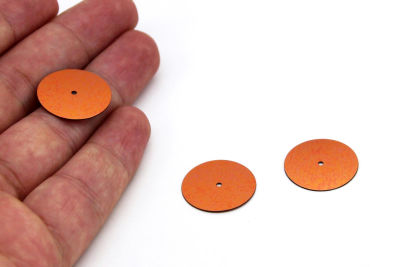 20 mm PLASTİK PUL PAYET, NAKIŞ PULU, DÖKME PUL, ORTADAN DELİK, BAKIR RENK - 3